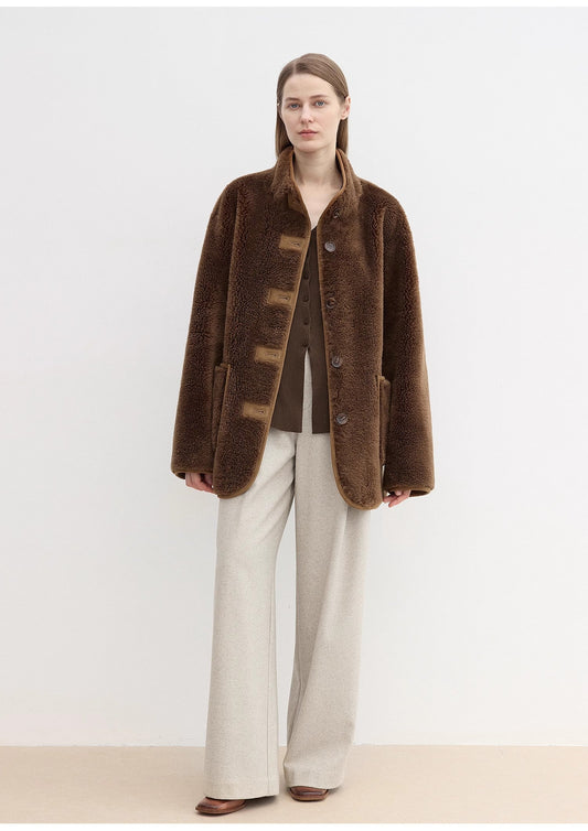 "Leisure Moments" classic low-waisted loose casual straight pants exquisite fashion sense casual pants for women-0