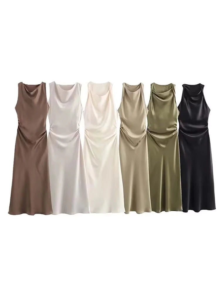 Satin Long Dresses for Women - For Summer or an Evening Party Dress