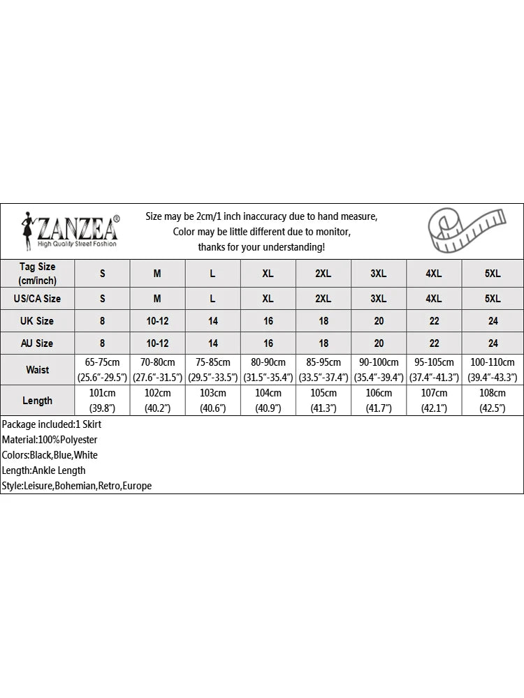 ZANZEA Women Tiered Maxi Skirt Elastic Waist Casual Solid Color A-line Faldas Mujer Holiday Streetwear Long Jupes