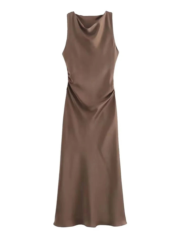 Satin Long Dresses for Women - For Summer or an Evening Party Dress