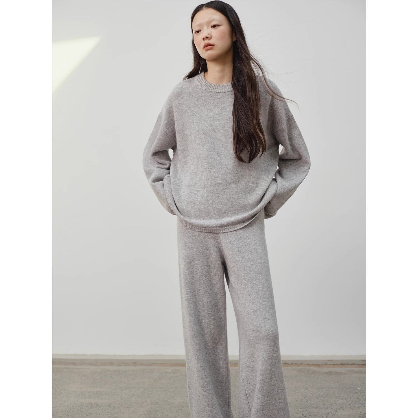 Wilderness Chasing Truth Minimalist Loose Wool Knit + Pants