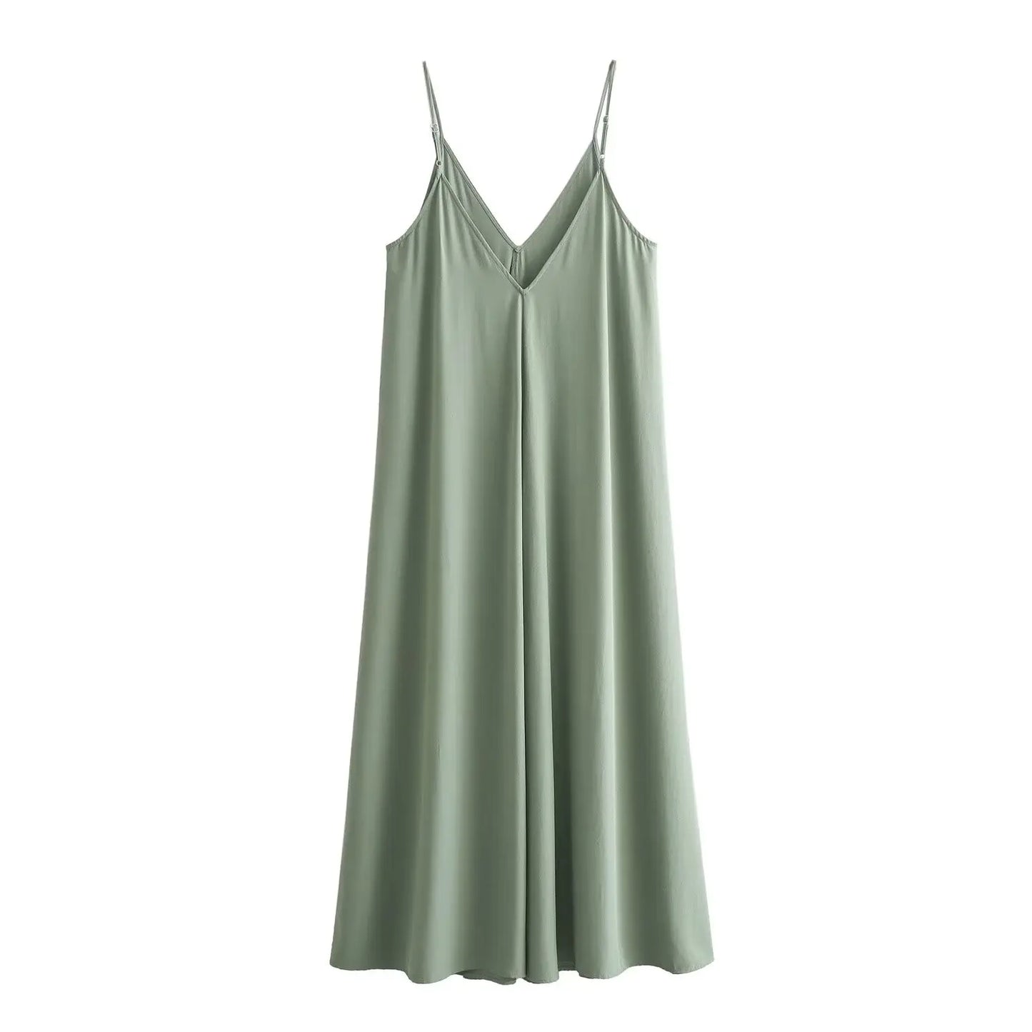 MUJER Slip Long Dresses for Women. Draped Summer Backless Maxi Dress