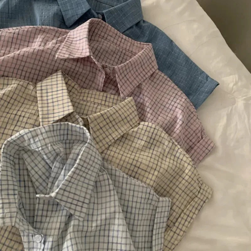 Retro Summer Cheered Women's Loose Casual Single Buttoned Chic shirt